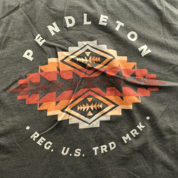 Pendleton Mens T-Shirt Large Short Sleeve Crew Neck Graphic Tee  Green Casual - Picture 6 of 8